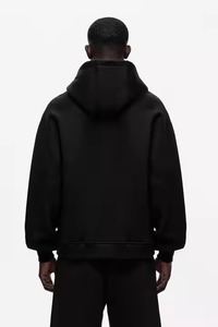 Tracksuit Casual Wear Hooded Collar Winter Cheap Price Customizable Wholesale Solid Heavyweight Breathable Men's Drawstring - Product Image 2