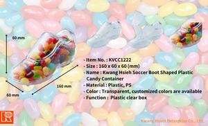 Boîte d'emballage en plastique transparent en acrylique pour chaussures de football Kwang Hsieh, bonbons, chocolat - Product Image 4