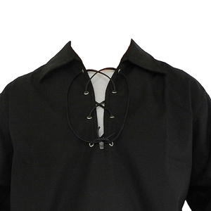 Chemise pour homme de style Renaissance, design gothique à bandes, manches longues, costume médiéval inspiré du guerrier - Product Image 5