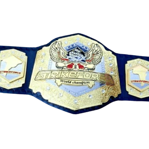 เข็มขัดแชมป์โลก MMA ของ Strikeforce ดีไซน์ทองคำปรับแต่งได้ สายสีน้ำเงิน คุณภาพพรีเมียม - Product Image 2