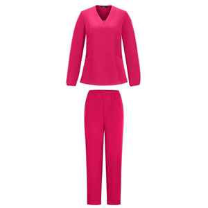 ACTIVE ENTERPRISES Ensemble de blouses médicales pour femmes en Spandex/Polyester avec détection d'aiguilles et thermocollage sans couture - Product Image 2
