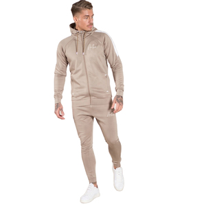 Ensemble de survêtement streetwear personnalisé pour homme 100 % coton, en molleton délavé à l'acide, avec chevilles côtelées et taille élastique, pour production en gros - Product Image 1