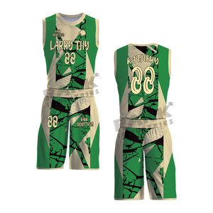Uniforme de basket-ball respirant de haute qualité avec tissu à séchage rapide pour les séances d'entraînement d'équipe estivales, personnalisable - Product Image 1