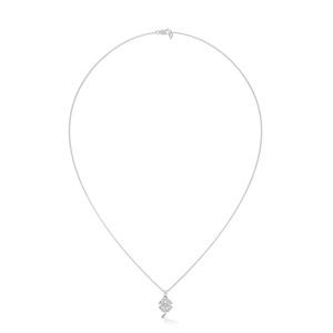 Collar con Colgante de Diamante Solitario de Plata Refinada Creado en Laboratorio, Joyería Fina para Mujer, Elegancia Diaria y para Ocasiones Especiales - Product Image 3