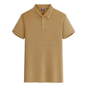 Camiseta Polo de Manga Corta, 100% Poliéster, Cómoda, Transpirable, con Borde Blanco, Tejido Antiarrugas, Diseño Liso, 220g - Product Image 6