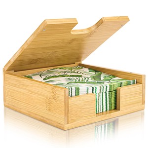 Porte-serviettes en bambou FSC en gros |   Finition naturelle certifiée Eco |   Vente en gros B2B - Product Image 1
