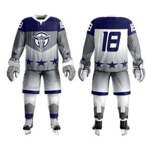 Custom Ice Hockey Jersey Men Full Sleeve Sublimated Moisture Wicking <b>Red</b> White Team Uniform with Number and Logo Print Hockey - Product Image 3