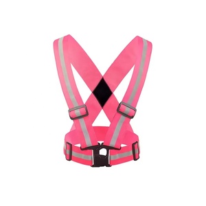 Ceinture de sécurité réfléchissante en polyester élastique et confortable, de haute qualité, taille réglable, couleur fluorescente, haute visibilité pour la course à pied - Product Image 3
