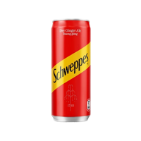 Boissons gazeuses Schweppes Soda Tonic & Dry Ginger Ale en canettes de 320 ml, pack de 24, pour la distribution à l'exportation