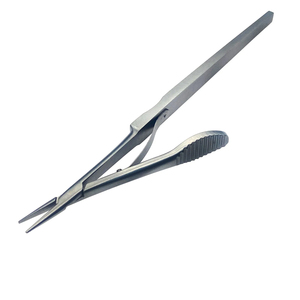 Porte-aiguille 132 mm en acier inoxydable, instrument chirurgical dentaire, ophtalmique et microchirurgical, outil de suture chirurgical réutilisable - Product Image 1