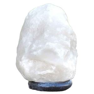 Lámpara de Sal Natural del Himalaya de 2-3 kg, Lámpara de Sal Blanca Tallada con Diseño de Amor, Luz Nocturna con Técnica Especial - Product Image 2