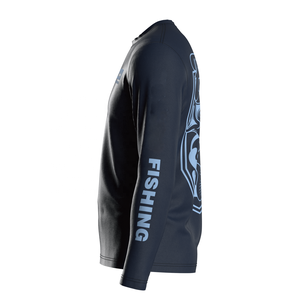 Sudadera de Pesca Personalizada al por Mayor para Hombre, 100% Poliéster, UPF50+, Secado Rápido, Sublimación, Manga Larga - Product Image 3