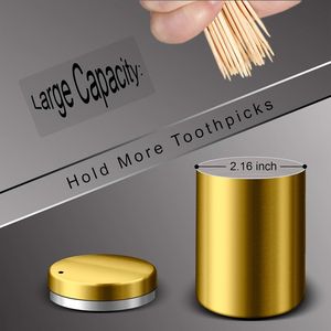Dispensador de Palillos de Dientes de Acero Inoxidable de Alta Calidad para el Hogar, 500 Palillos de Bambú de Calidad, Soporte para Palillos de Dientes - Product Image 2