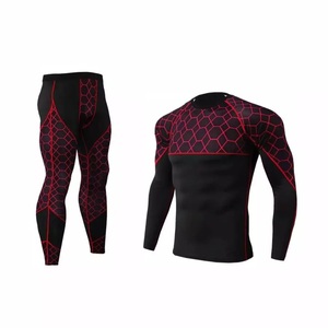 Ensemble de rashguard professionnel GAF MMA pour hommes, vêtements de sport pour la salle de sport, séchage rapide, compression, 180g, manches longues, pantalon capri, Jiu Jitsu - Product Image 5