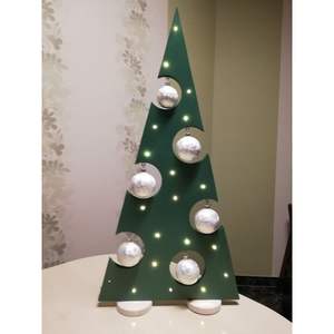 Living Room Decor <b>Wooden</b> and MDF <b>Christmas</b> <b>Tree</b> Table Top Ornament - Product Image 1