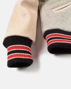 New Design 2026 Custom <b>Patches</b> Embroidery Base Ball <b>Jacket</b> for Men and Women High Quality Genuine Leather Sleeves College Wear - Product Image 5