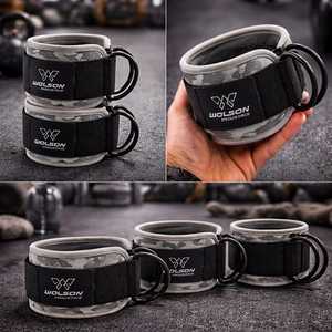 Sangles de cheville de fitness les plus vendues, logo personnalisable, boucle de protection, résistantes à l'usure, sangle de musculation en gros. - Product Image 2