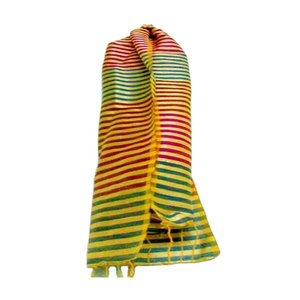 Bufanda de Polialgodón con Rayas, Diseños Personalizados, Impresión Digital, Bufandas Largas para Mujer, Colección de Telas KAYO, Multicolor - Product Image 1