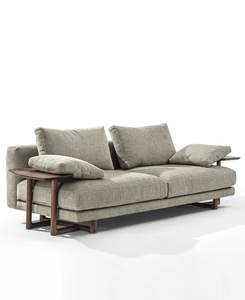 โซฟาโครงไม้สักพร้อมโต๊ะข้าง – คอลเลกชันเฟอร์นิเจอร์สไตล์โมเดิร์นมินิมอล - Product Image 1