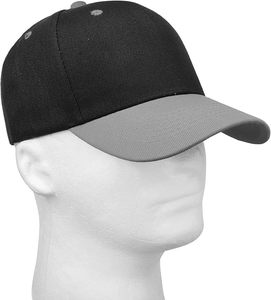 Unisex 6-Panel Baseball <b>Cap</b> Solid Color Contrast Brim Adjustable Fit Twill Fabric Casual Style Adult Hat - Product Image 1