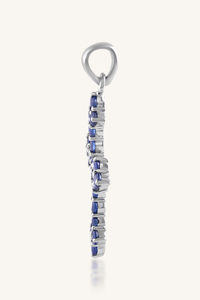 Colgante de Zafiro Azul en Plata de Ley 92.5 KLSP-50262 - Product Image 4