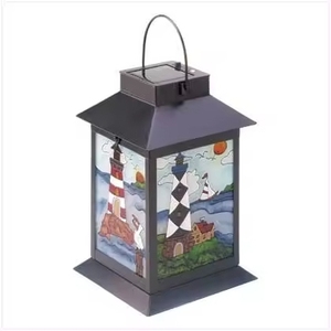<b>Brass</b> <b>Lantern</b> Candle Holder With Mesh Design For Home Decoration Indoor Outdoor Durable Metal <b>Lantern</b> Flameless Light Feature - Product Image 6