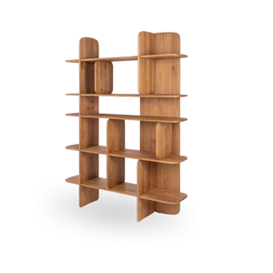 Estante de Pared Ajustable de Madera Maciza Moderna, Organizador de Almacenamiento para Dormitorio, Apartamento, Villa, Sala de Estar, Recibidor, Hogar - Product Image 1