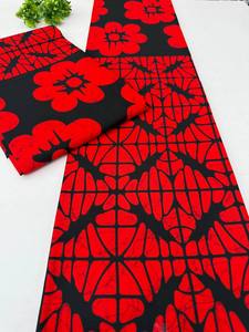 Tela de Algodón 100% con Estampado de Cera Ghana Premium para Ropa de Niñas, Bolsos, Manualidades y Batik - Product Image 5