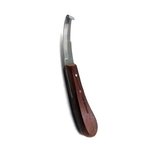 Veterinary Instrument for Cattle and Horses Professional Hoof <b>Cutter</b> and Surgical Tool Deep Brown Double-<b>Edge</b> Regular Hoof Knife - Product Image 1