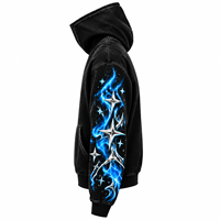 Sweat-shirt à capuche oversize pour homme, streetwear personnalisé, pull épais délavé, style hip-hop, vêtement de mode