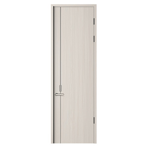 Puertas Corredizas Modernas de Madera Sólida, Seguras, Libres de Formaldehído, Impermeables, Duraderas, Superficie Lisa, 5 cm de Grosor, Interior Gris con Incrustaciones - Product Image 1