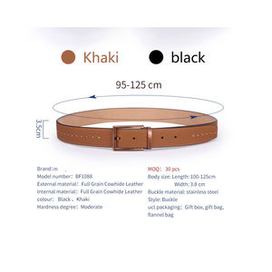 Cinturones de Cuero de Nuevo Estilo, Fabricantes que Venden Cinturones de Cuero Genuino para Hombre, Cinturón de Cuero Ajustable de Lujo para Hombre - Product Image 6