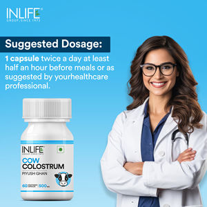 Colostrum de vache certifié GMP INLIFE riche en protéines, vitamines et minéraux, 60 capsules pour adultes, soutien optimal de la santé, amélioration de la santé - Product Image 3