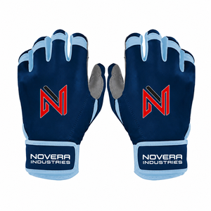 NOVERA INDUSTRIES Customizable Sheepskin Leather Hook Loop Closure Quick-Dry Lightweight Short Cuff Batting <b>Gloves</b> - Product Image 3