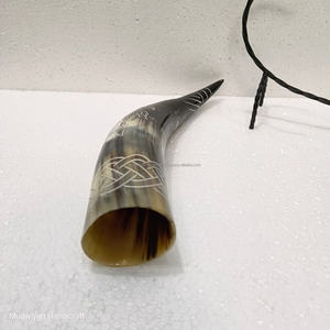 100% Corne à boire de boeuf de haute qualité avec support sculpté à la main et en fer Conception sur mesure et fabriquée avec corne à boire de haute qualité - Product Image 6