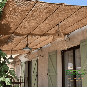 Commercial Grade Bespoke Coir Pergola Canopy Natural Architectural Coconut Fiber <b>Shade</b> <b>Sail</b> <b>for</b> Resort & Villa Eco2go Vietnam - Product Image 4