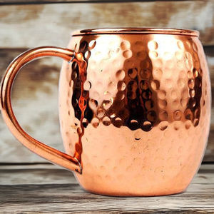 Tasse en cuivre pur conception martelée tasse tasse à café mule de moscou tasse pure de grande taille tasse à café mule de moscou - Product Image 1
