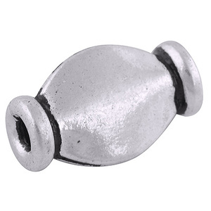 925 Sterling <b>Solid</b> <b>Silver</b> Damru Long Spacer Beads for Jewelry Making Necklace <b>Bracelet</b> DIY Findings - Product Image 5