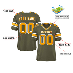 Maillots de football américain de haute qualité 100% coton Maille respirante Séchage rapide Prix de gros OEM personnalisé Toutes tailles disponibles - Product Image 4
