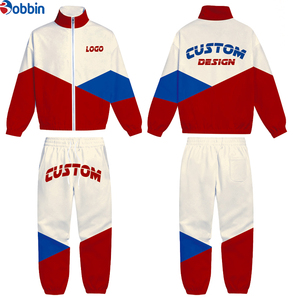 Conjunto Deportivo Cortavientos Ligero Estampado para Hombre, Chaqueta con Cremallera y Pantalón, Diseño Transpirable 2 en 1, Bloques de Color Personalizados - Product Image 5