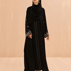 New2026 Dubai Beautiful Black Traditional Islamic Clothing for Women Saudi Arabia Abaya Dubai Abaya Muslim Clothing Gulf Cloths - Product Image 6