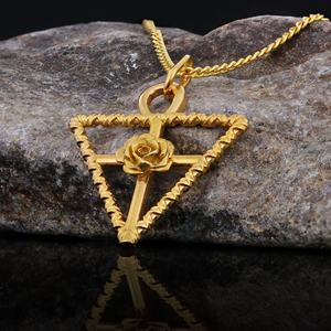 Pendentif BOJ RCJ 017, style victorien, personnalisé, rose-croix rosicrucienne, fait main, argent sterling, symbole alchimique, prix bas, en solde - Product Image 3