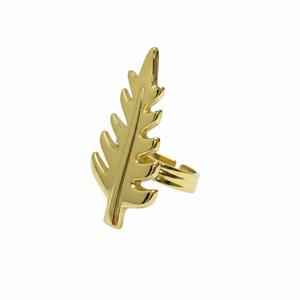 Anillos para Servilletas con Diseño de Hojas Vintage, Acabado Metálico, Accesorios de Decoración para Mesa de Comedor, Porta Servilletas a Precio de Fábrica - Product Image 1