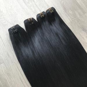 Venta al por mayor 100% Paquete de pelo crudo vietnamita de alta calidad de Color negro Natural de corte libre de hueso recto excelente calidad - Product Image 4