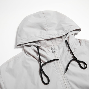 Top Rated New Design Waterproof Breathable Eco-Friendly Front Logo Packable Hood <b>Running</b> Rain Windbreaker <b>Jacket</b> for <b>Men</b> - Product Image 2