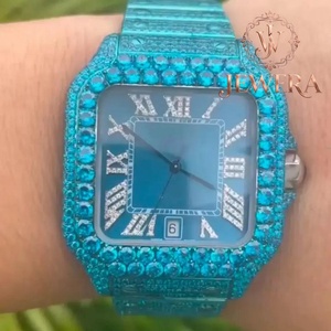 Montre Hip Hop pour Homme avec Diamants Moissanite, Bijou de Luxe pour Mariages, Fêtes, Festivals et Tenues Quotidiennes – En Vente - Product Image 1
