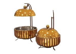 Moderno Plato Decorativo para Calentar Comida con Tapa, Servidor de Buffet Metálico, Contenedor para Calentar Comida para Catering, Uso Doméstico en la Cocina - Product Image 3