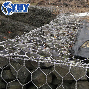 <span class=keywords><strong>Gabion</strong></span> en treillis métallique hexagonal à double torsion recouvert de PVC pour mur de soutènement - Product Image 6