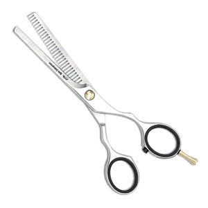 Tijeras de Entresacar de Acero Inoxidable para Peluquería, Tijeras de Entresacar con Dientes para Texturizar y Recortar el Cabello - Product Image 1