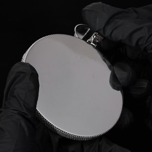 Colgante Personalizado con Símbolo, Plata 925, Redondo, con Incrustaciones de Moissanita VVS, Oro Rosa, Letra en Relieve, Joyería Hip Hop - Product Image 6